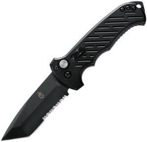 G0850.jpg Gerber Auto 06 Button Lock Tanto SE - Black
