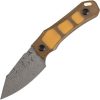 Tenable Loki Fixed Blade Amber PEI - Damascus Steel