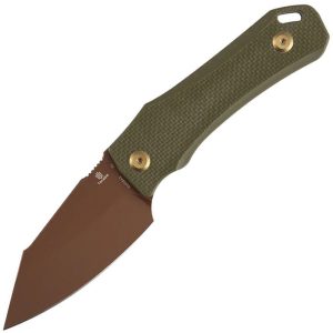 Tenable Loki Fixed Blade Olive G10 - Rose Gold