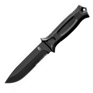 Gerber Strongarm Fixed Blade - Black Serrated Stainless