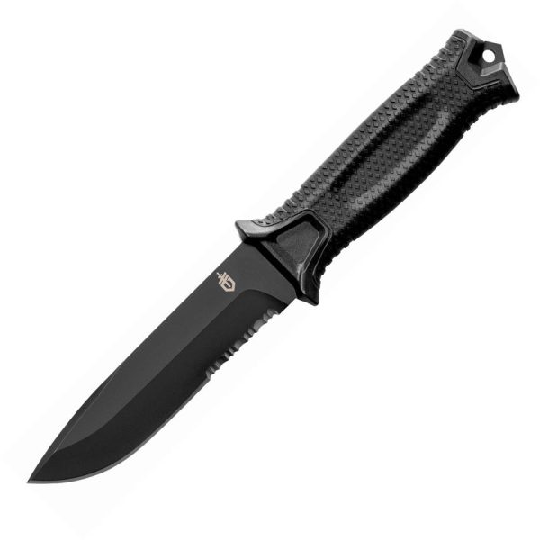 Gerber Strongarm Fixed Blade - Black Serrated Stainless