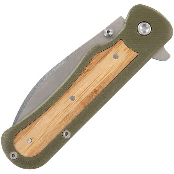 Gerber Confidant Linerlock 3.5" Stonewash Folding Knife OD Green