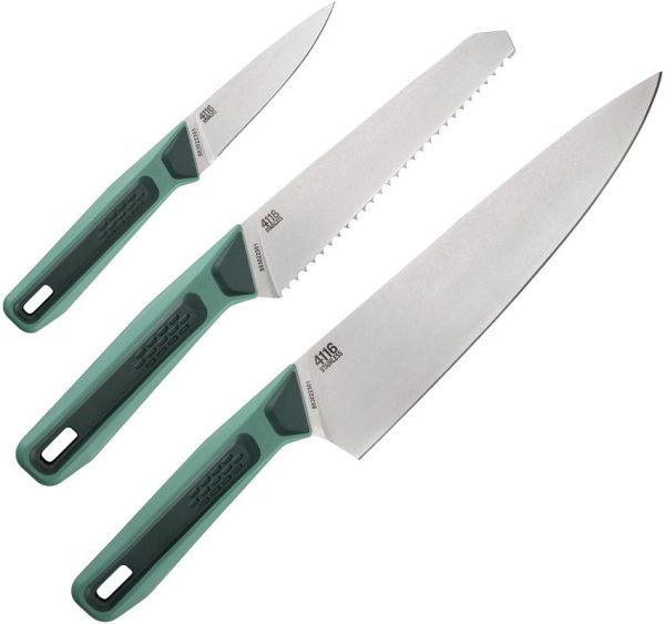 Gerber CompIEAT Knife Set 3pc - Satin 4116 Stainless