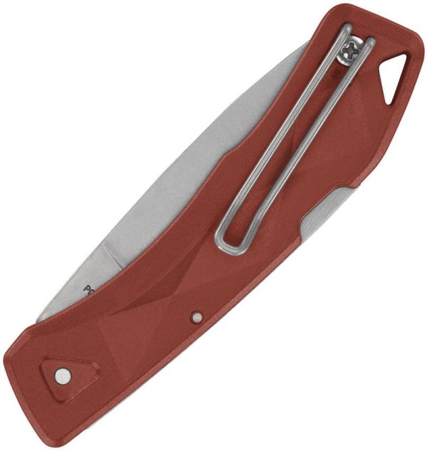 Gerber LST Ultra Lockback Red - Stonewash 420HC