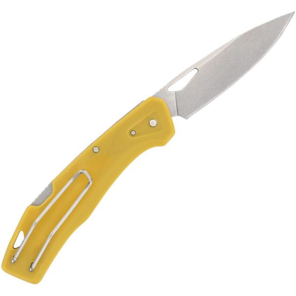 Gerber LST Lockback Yellow - 440A Stonewash