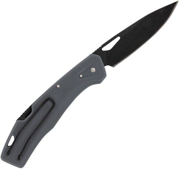 Gerber LST Lockback Gray - Black Oxide 440A