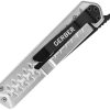 Gerber Ayako Framelock Silver Folding Knife 3.5" Black Oxide Blade