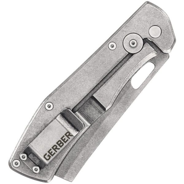 Gerber Flatiron Framelock - Stonewash Aluminum