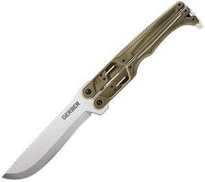 Gerber Doubledown Machete 7 inch Green Handle
