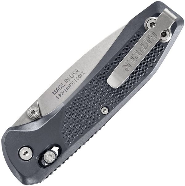 Gerber Sedulo Pivot Lock Knife - Gray Stonewash S30V