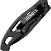 Gerber Paraframe II Tanto Folding Knife - Black Handle
