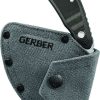Gerber Downwind Ulu Stonewash Fixed Blade - Gray G10