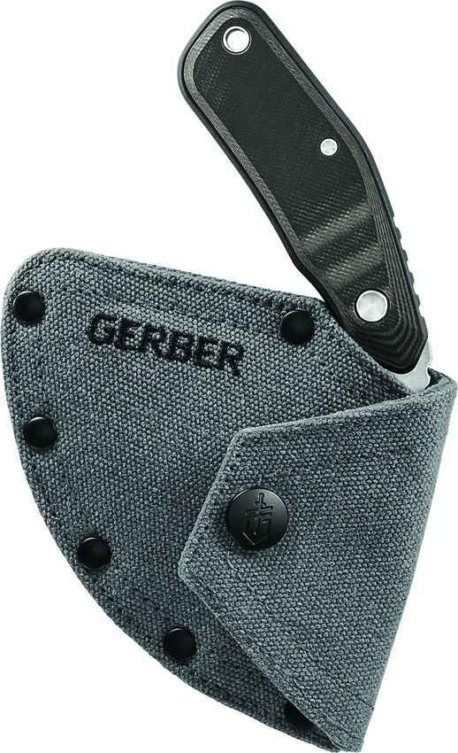 Gerber Downwind Ulu Stonewash Fixed Blade - Gray G10