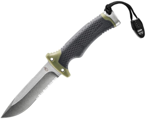 Gerber Ultimate Survival Fixed Blade - Drop Point Serrated
