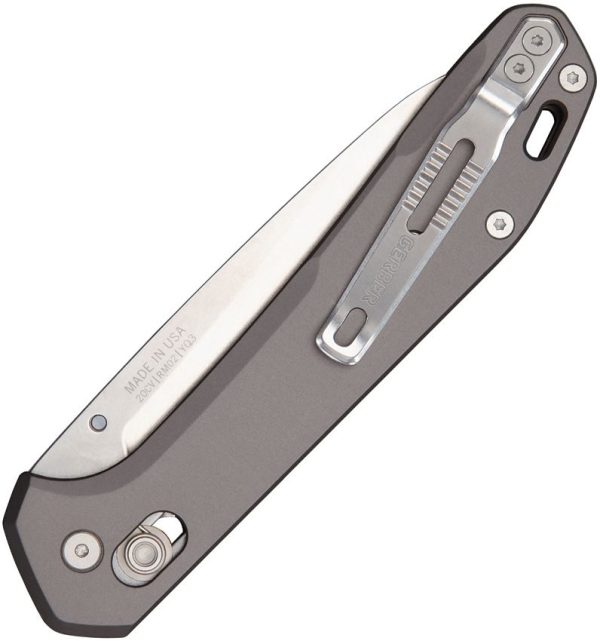 Gerber Savvy Pivot Lock Gray - CPM-20CV Wharncliffe