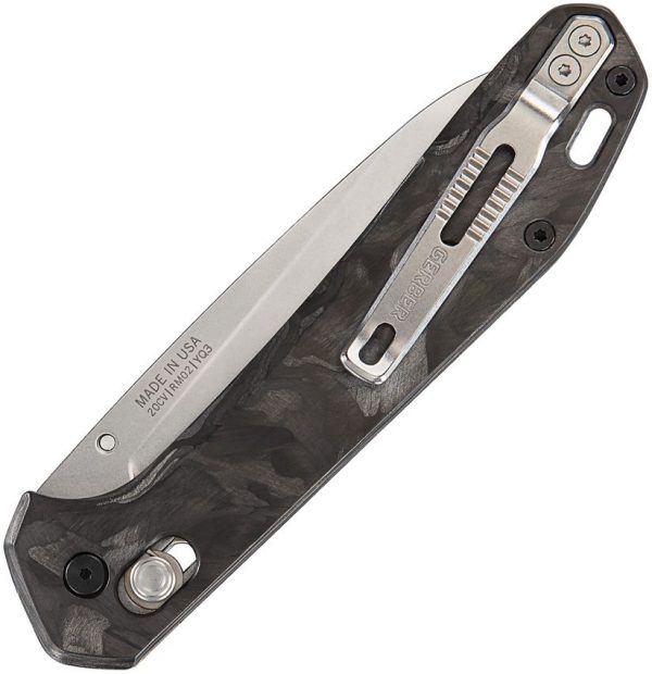 Gerber Savvy Pivot Lock Folding Knife 3.5" CPM-20CV Carbon Fiber