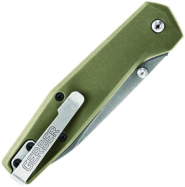 Gerber Fuse Linerlock Green Handle Folding Knife
