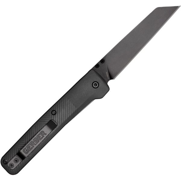 Gerber Pledge Clip Linerlock Gray Nylon Folding Knife