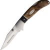 Winchester Burl Wood Lockback Folding Knife