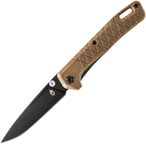 Gerber Zilch Linerlock Folding Knife 3" Black Blade Coyote Brown