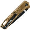 Gerber Zilch Linerlock Folding Knife 3" Black Blade Coyote Brown