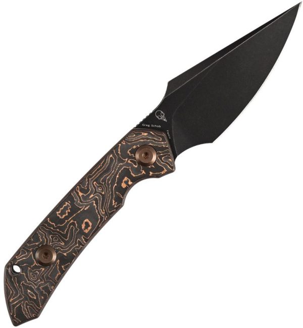 Kansept Fenrir Fixed Blade - Copper Foil Carbon Fiber