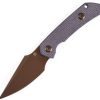 Kansept Fenrir Fixed Blade - Purple Micarta Rose Gold