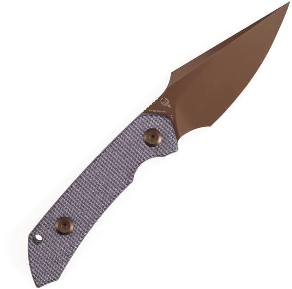Kansept Fenrir Fixed Blade - Purple Micarta Rose Gold