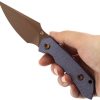 Kansept Fenrir Fixed Blade - Purple Micarta Rose Gold