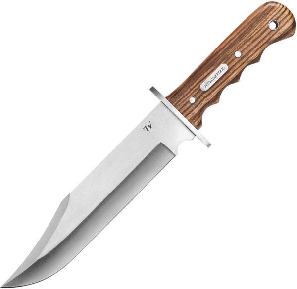 G3435.jpg Winchester Double Barrel Bowie Zebra Wood - 8.5in Blade