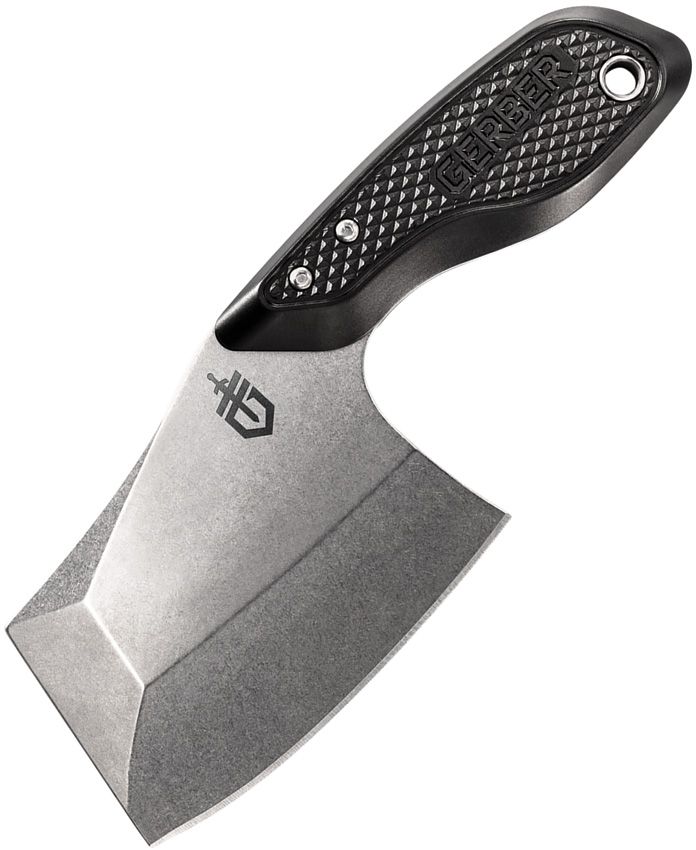 Gerber Tri-Tip Fixed Blade Knife 2.75" Stonewash Cleaver