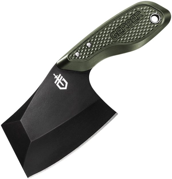 Gerber Tri-Tip Mini Cleaver Green - 3 inch Blade