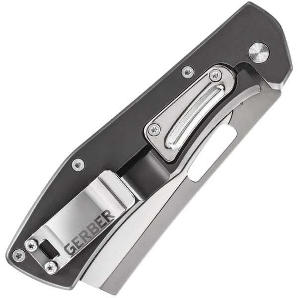 Gerber Flatiron Framelock Blue Micarta 3.5in Blade
