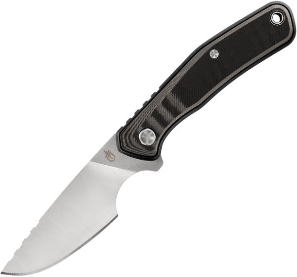 Gerber Downwind Caper Drop Point Fixed Knife Black G10