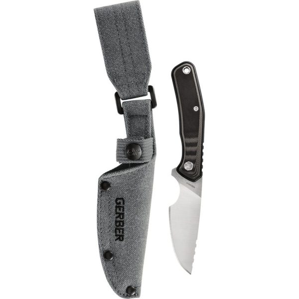 Gerber Downwind Caper Drop Point Fixed Knife Black