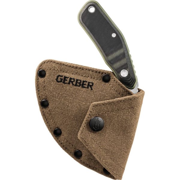 Gerber Downwind Ulu Fixed Knife Black Green