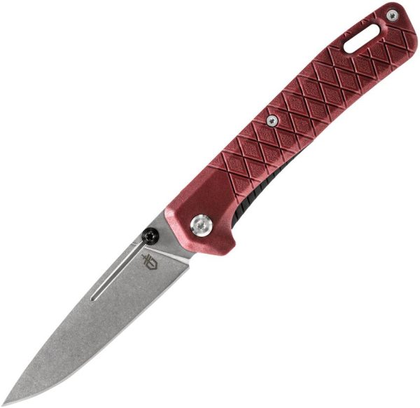 Gerber Zilch Linerlock Red Drop Point Knife