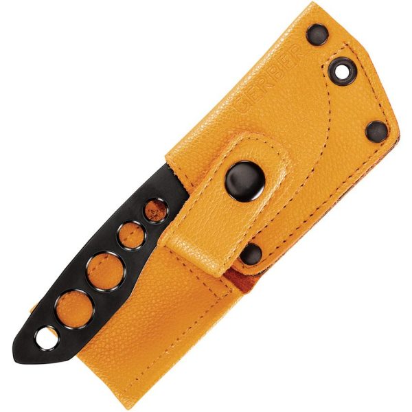 Gerber Dibs Mini Fixed Blade Knife 2.5" Black w/ Sheath
