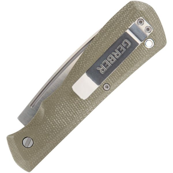 Gerber Mansfield Slip Joint - Green Micarta D2