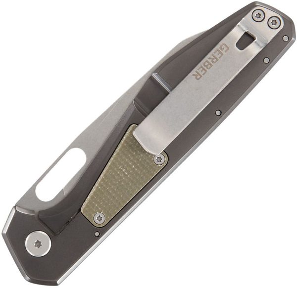 Gerber Slimsada Framelock - Stonewash D2 Micarta