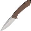 Ganzo Skimen Framelock Bronze S35VN Folding Knife EDC