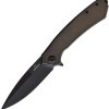 Ganzo Skimen Framelock Bronze Folding Knife S35VN Titanium