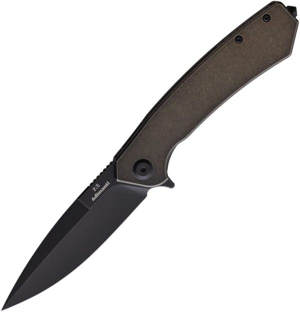 Ganzo Skimen Framelock Bronze Folding Knife S35VN Titanium