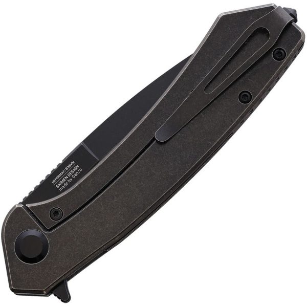 Ganzo Skimen Framelock Bronze Folding Knife S35VN Titanium