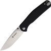Ganzo Linerlock Black - 3.5 inch Stonewash Blade