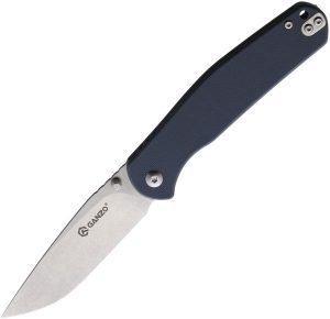 Ganzo Linerlock Blue-Gray - 3.5 inch Stonewash Blade