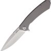 Ganzo Skimen Framelock Gray S35VN Folding Knife Titanium