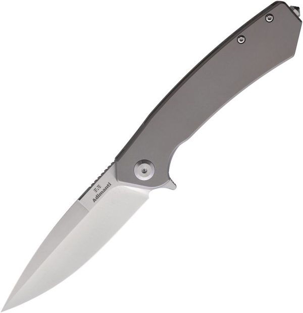 Ganzo Skimen Framelock Gray S35VN Folding Knife Titanium