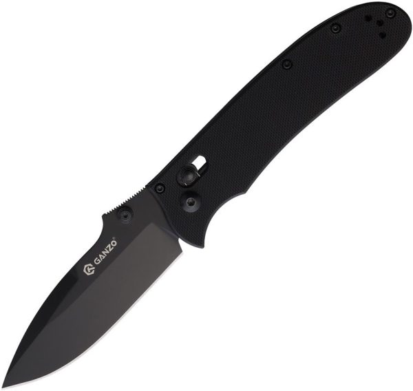 Ganzo G704 Axis Lock Black G10 Drop Point