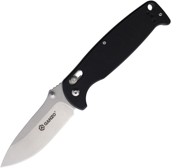 Ganzo G7412 G-Lock Black G10 Satin Folder